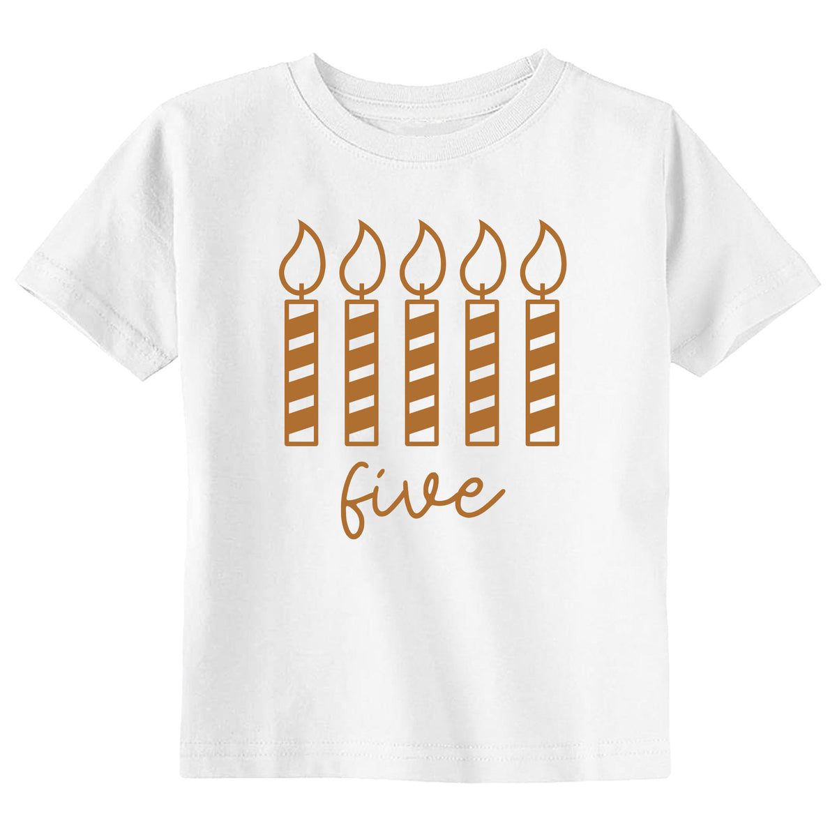 Five Candle Birthday T-Shirt
