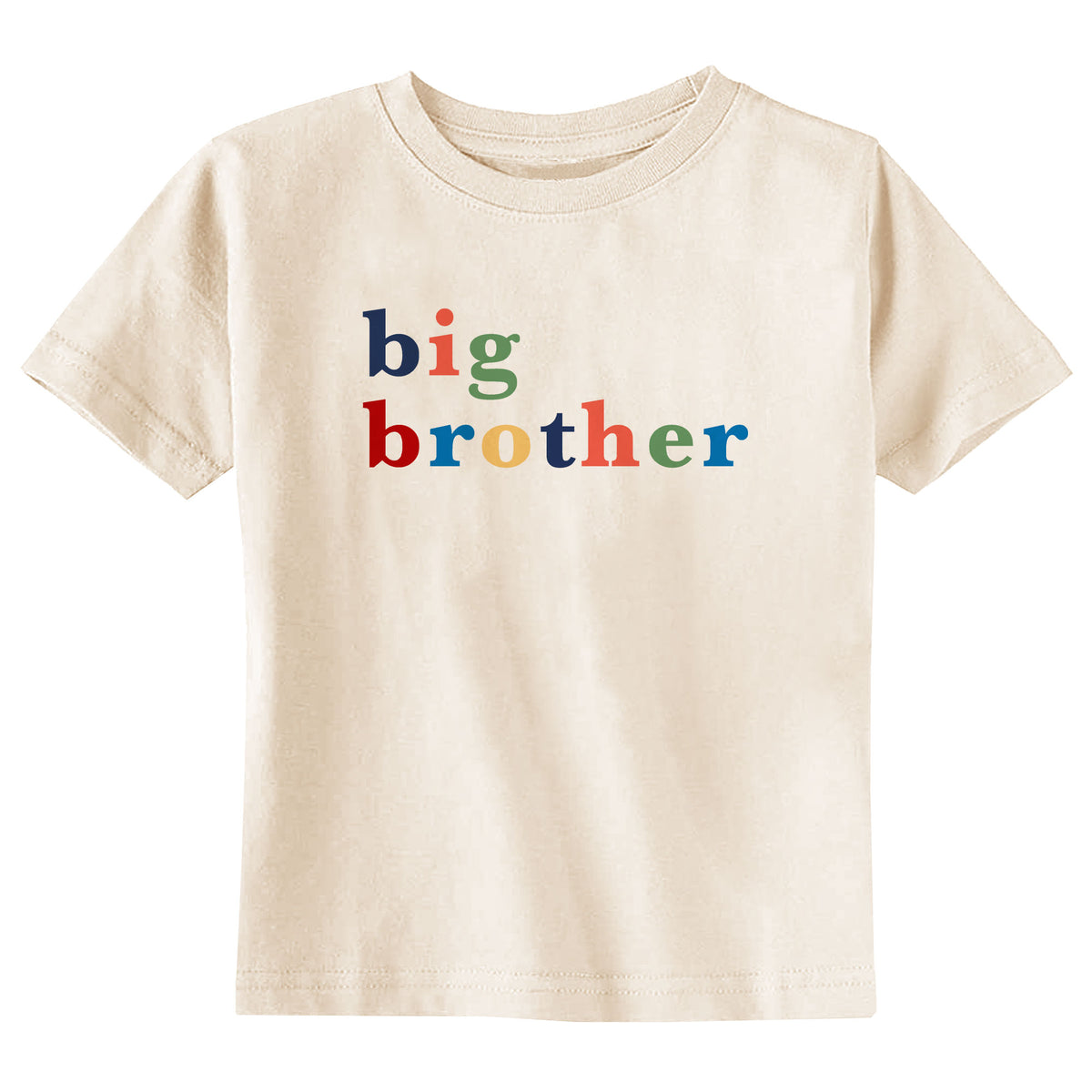 Big Brother Multi Color Natural T-Shirt