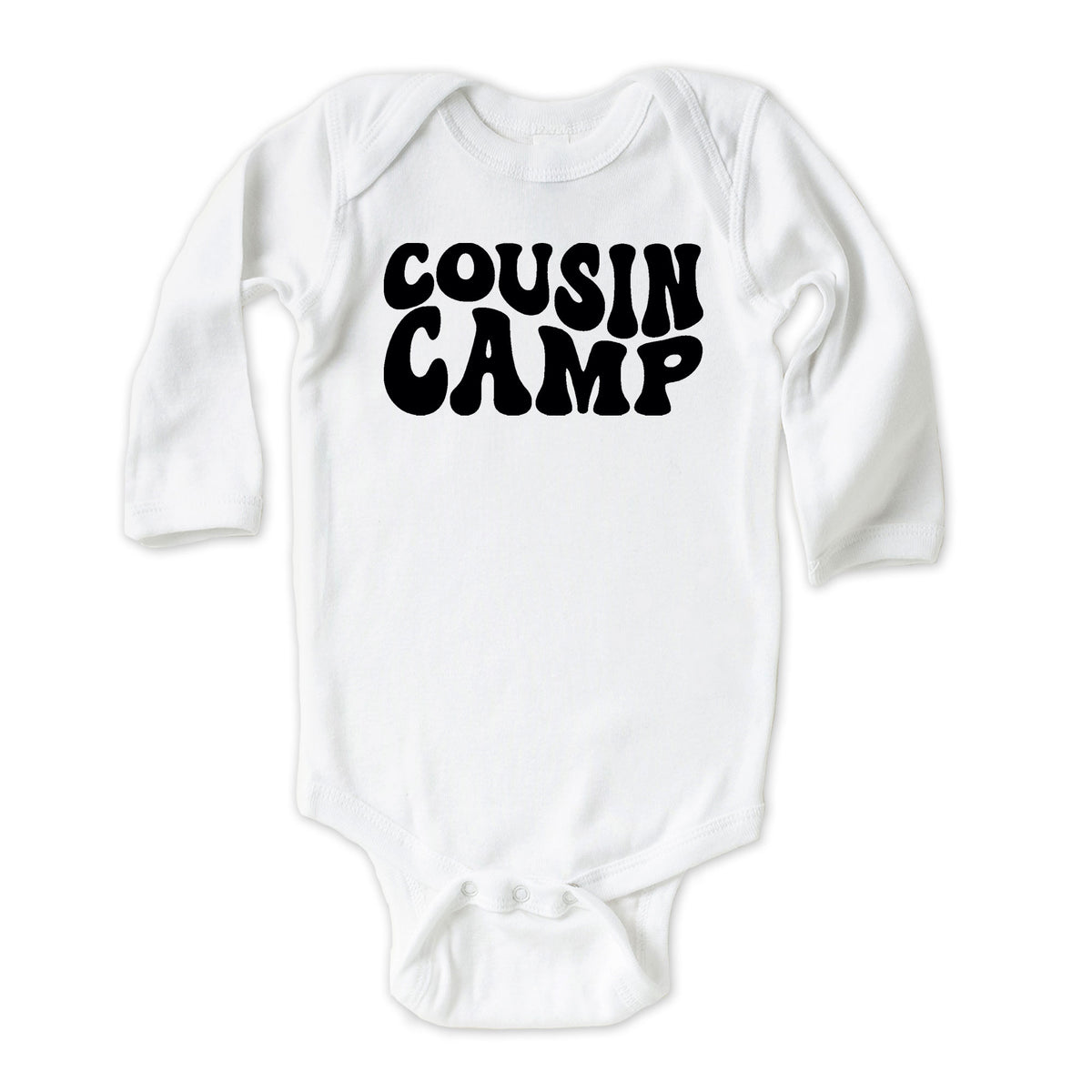 Cousin Camp Groovy Text Onesies® Brand