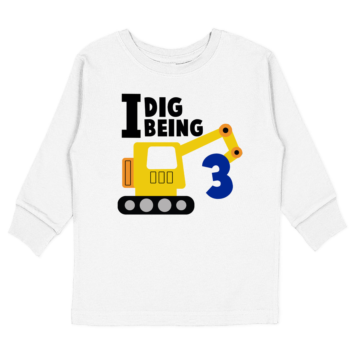 I Dig Being 3 with Name T-Shirt