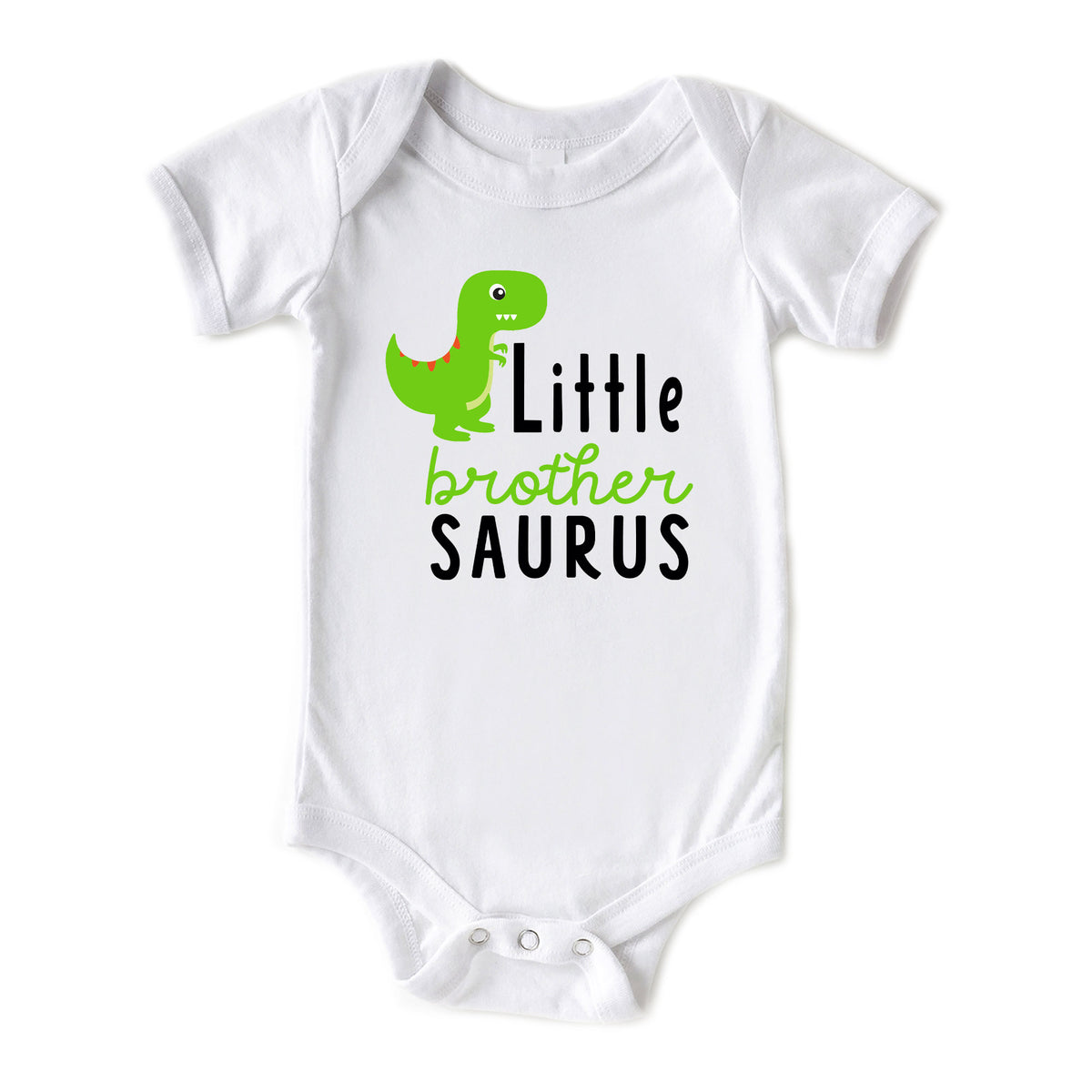 Little Brother Saurus (Green Dino) Onesies® Brand
