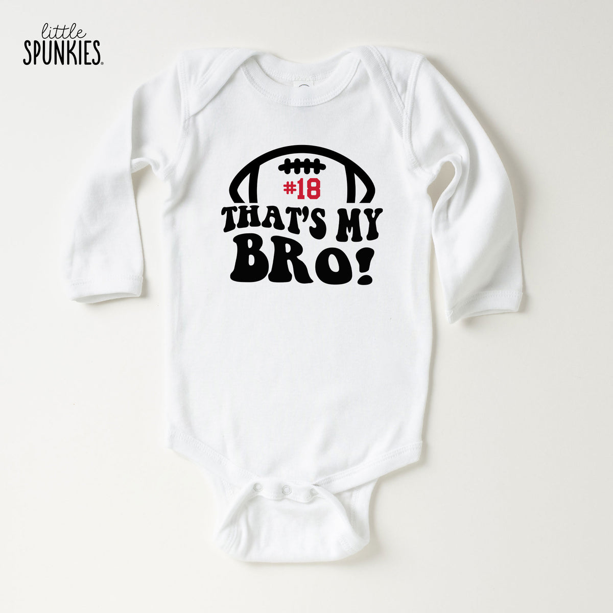 That's My Bro with Player Number (Football) Onesies® Brand