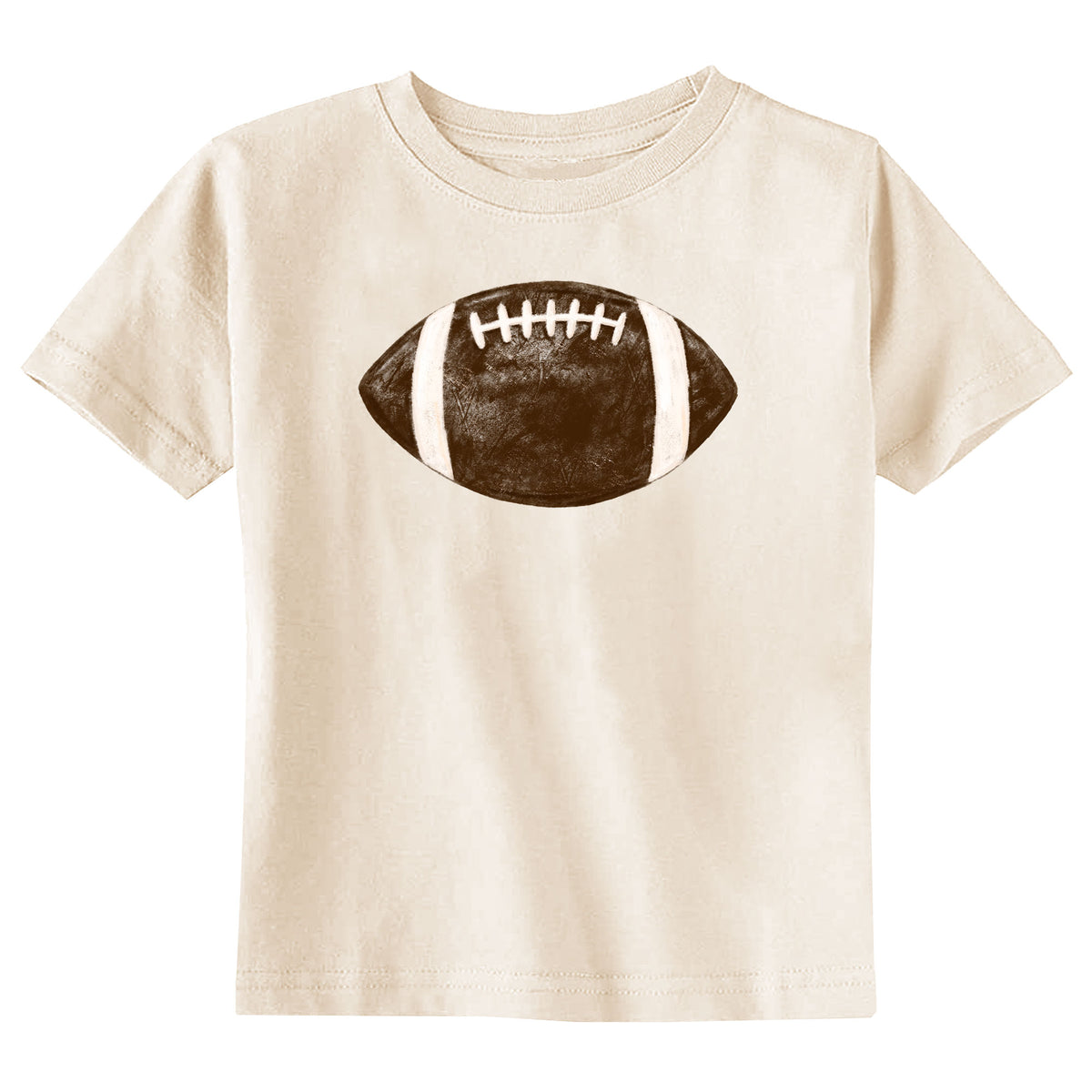 Football with Name Natural T-Shirt