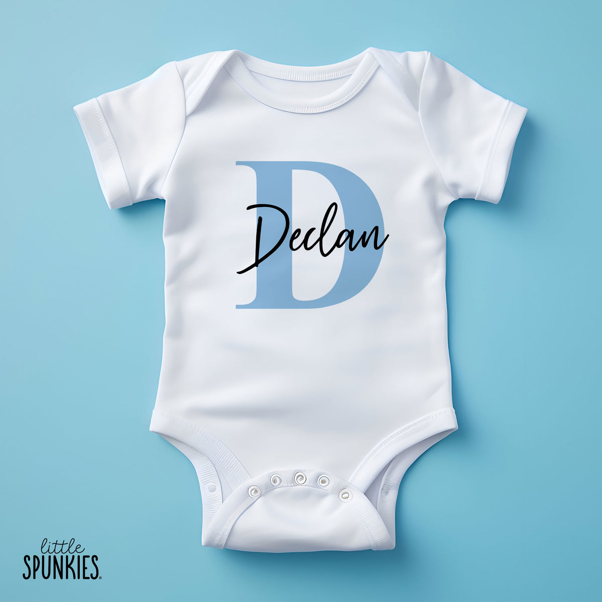Alphabet Blue Letter Name Onesies® Brand – Little Spunkies