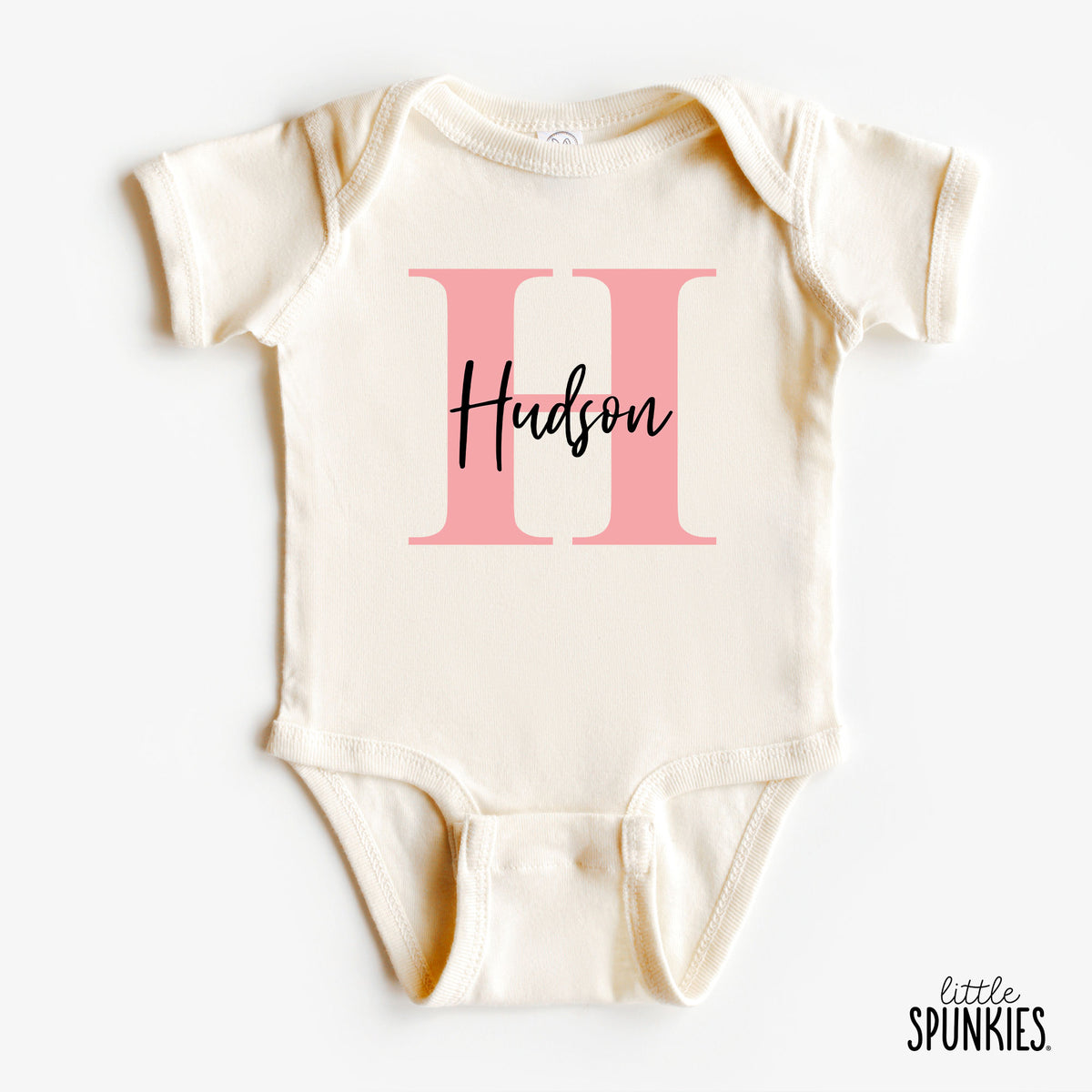 Alphabet Pink Letter Name Natural Onesies® Brand