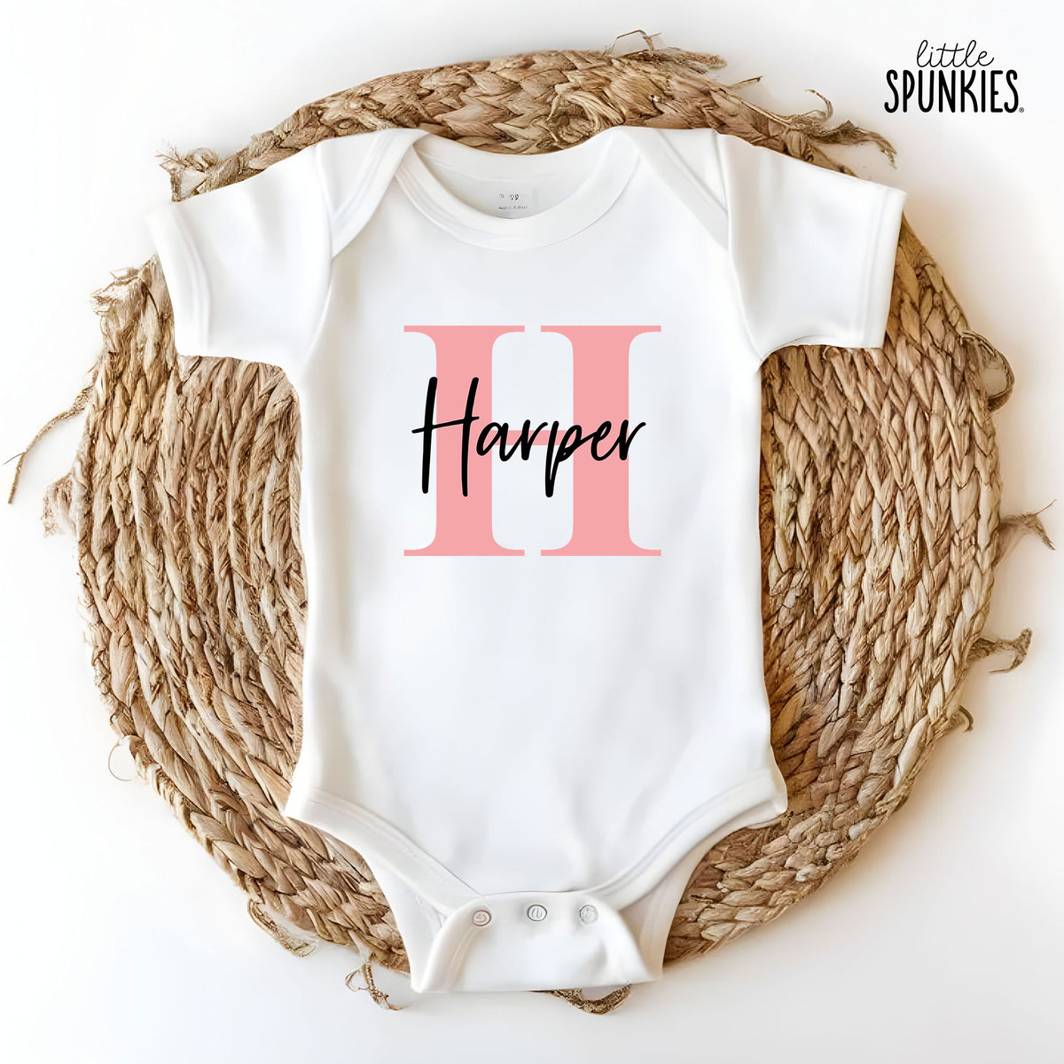 Alphabet Pink Letter Name Onesies® Brand