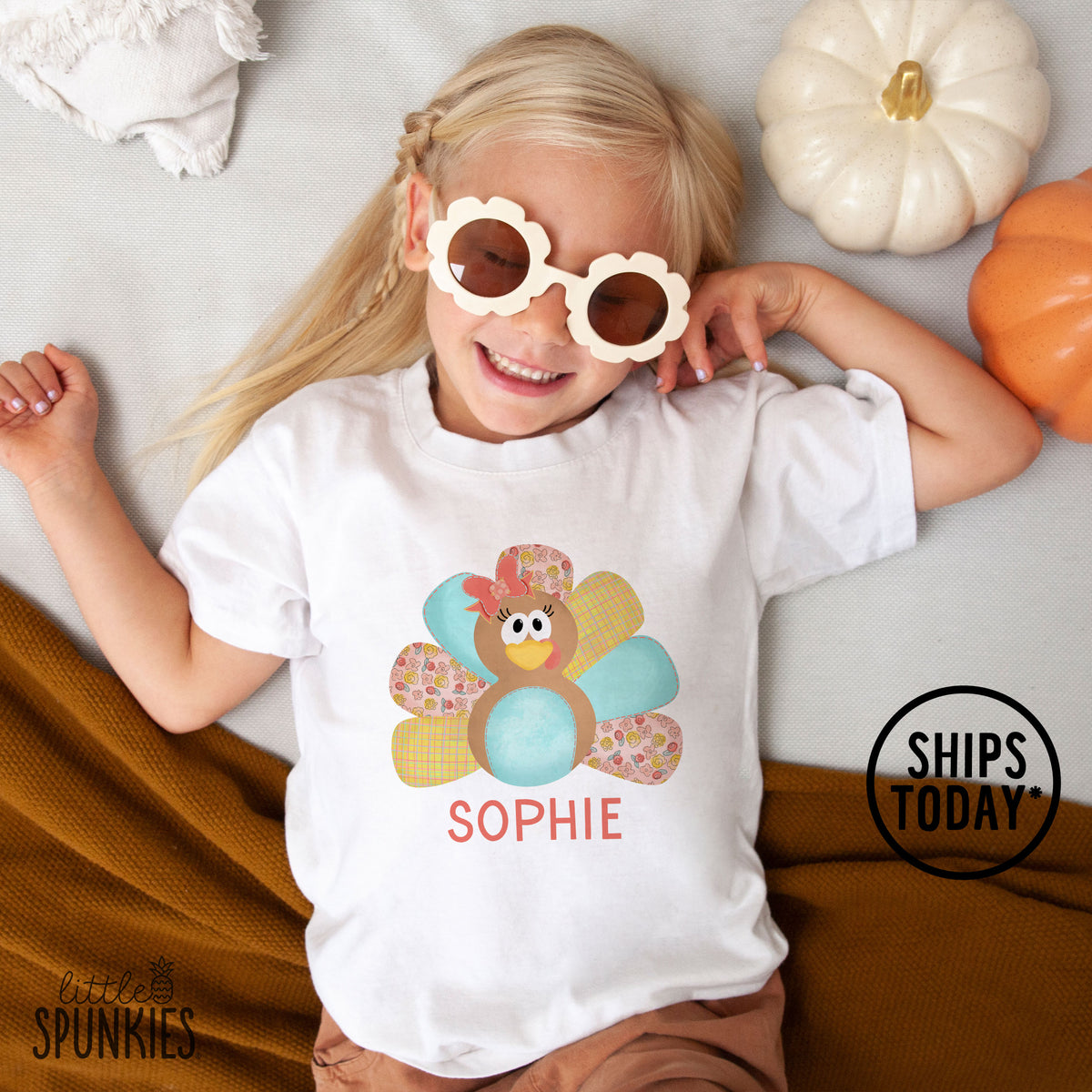 Aqua Turkey with Name T-Shirt