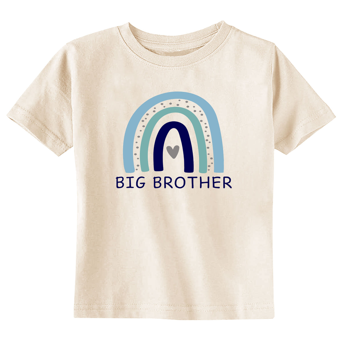 Blue Rainbow Big Brother Natural T-Shirt