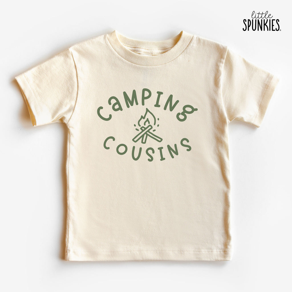 Camping Cousins Natural T-Shirt – Little Spunkies