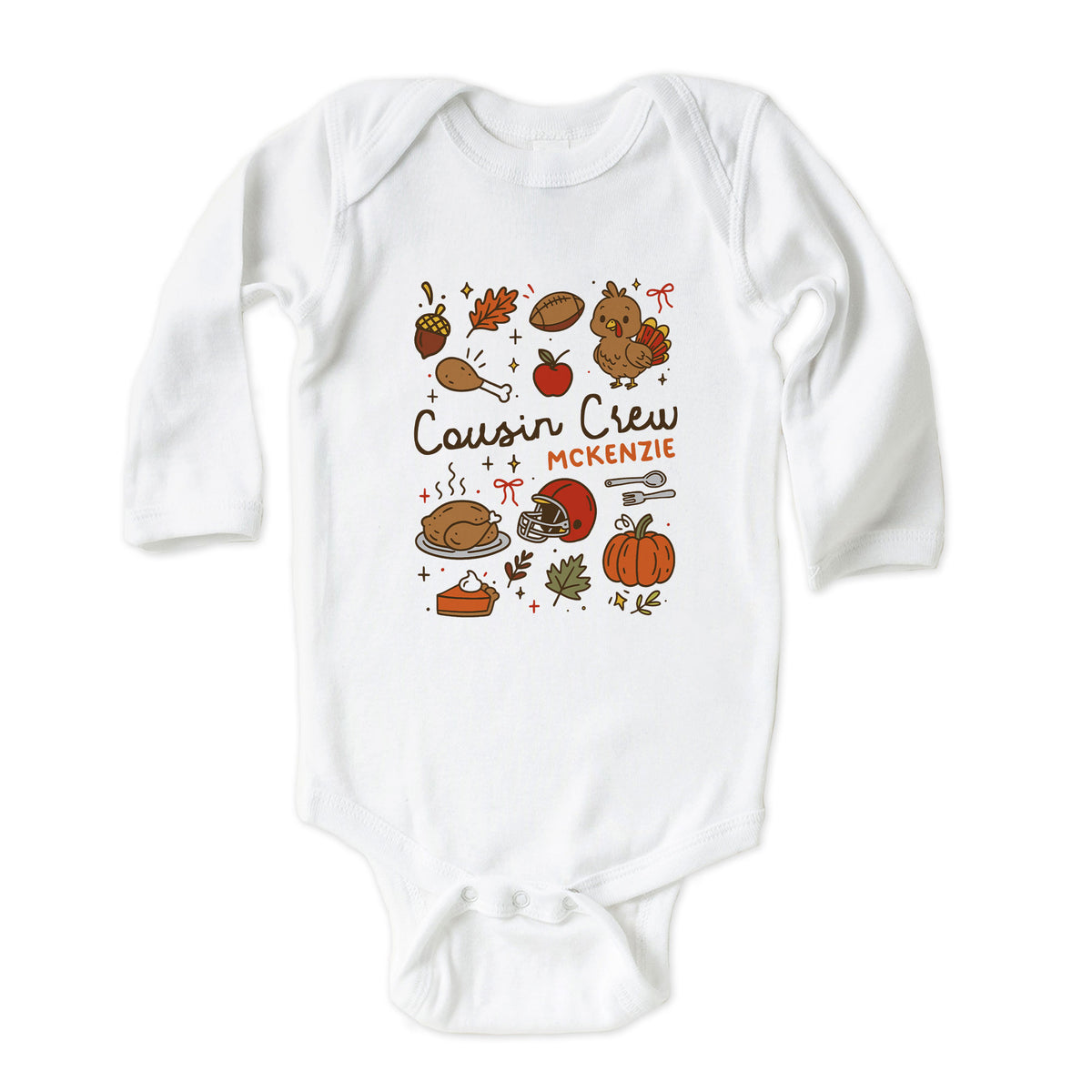 Thanksgiving Coquette Doodles Cousin Crew Onesies® Brand