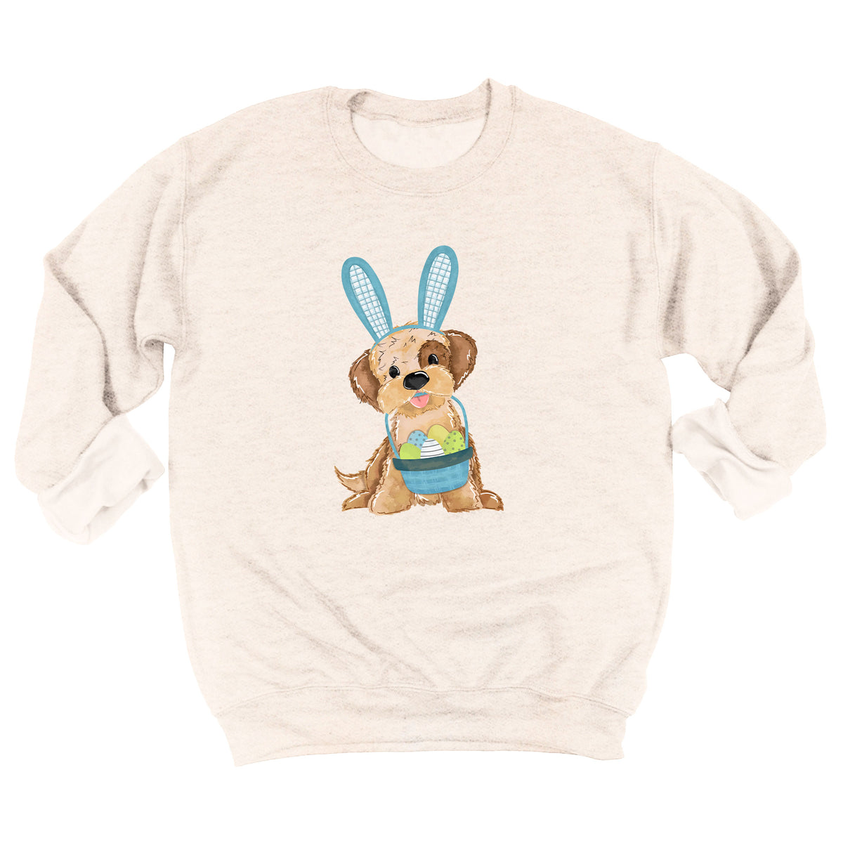 Easter Boy Puppy with Name Sweatshirt