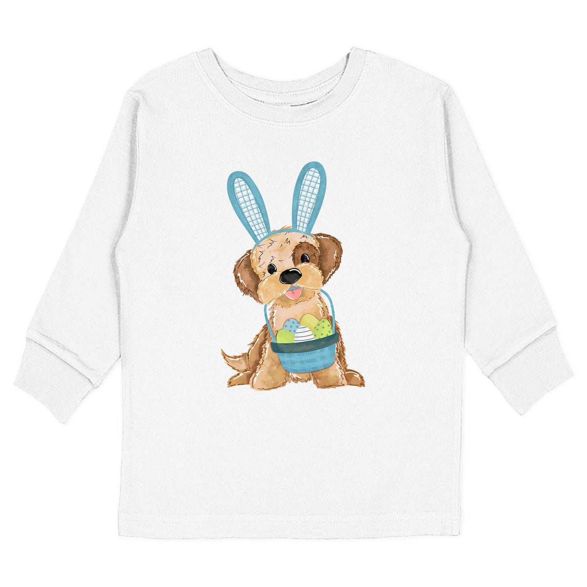 Easter Boy Puppy with Name T-Shirt