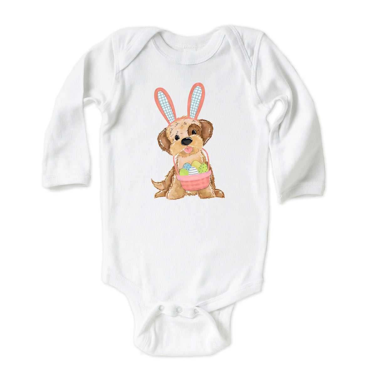 Easter Girl Puppy with Name Onesies® Brand