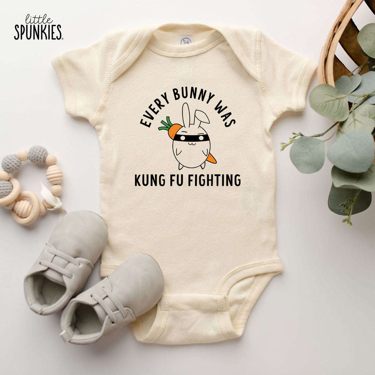 Every Bunny was Kung Fu Fighting Natural Onesies® Brand