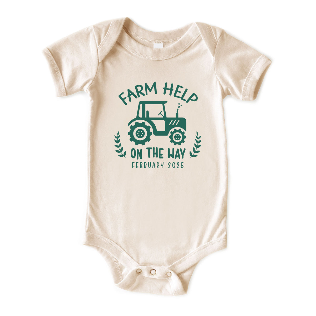 Farm Help on the Way with Date Natural Onesies® Brand