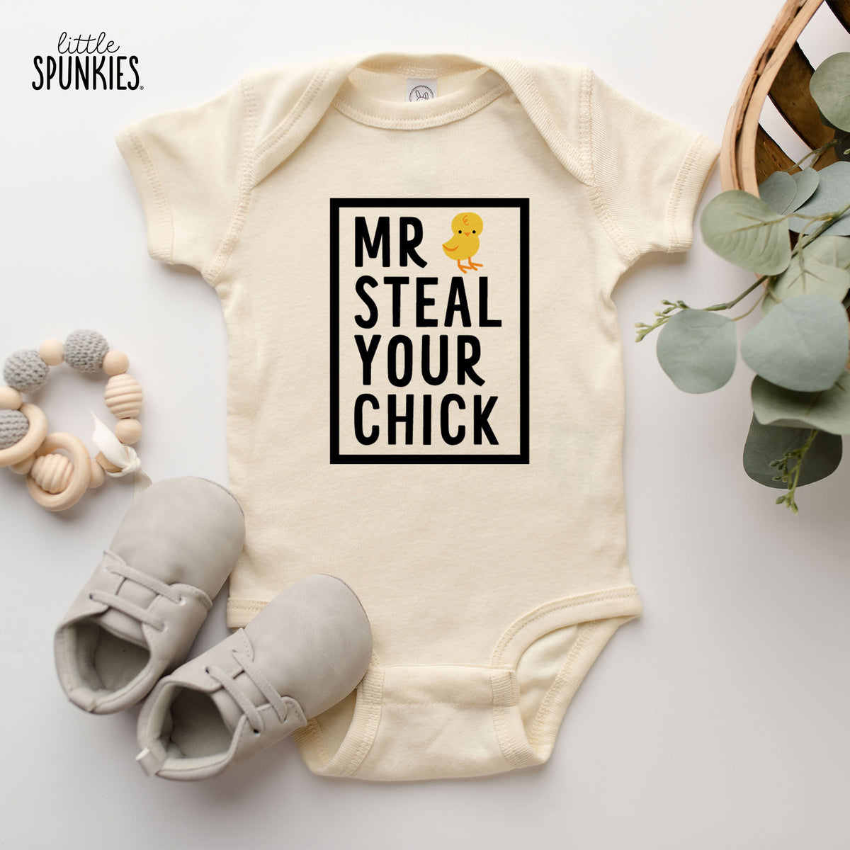 Mr Steal Your Chick Natural Onesies® Brand
