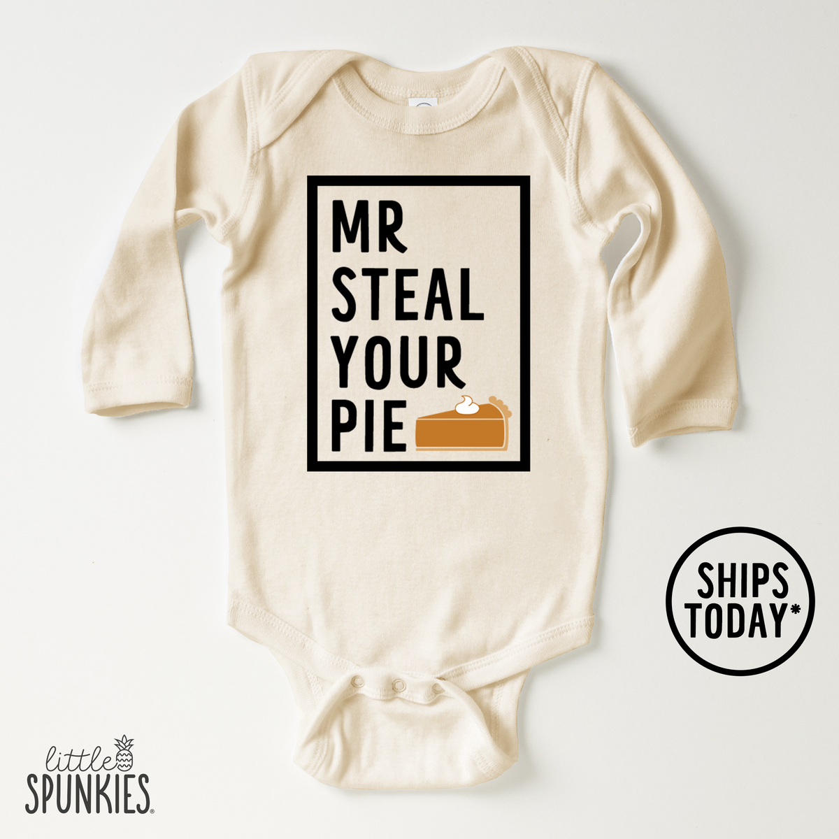 Mr Steal Your Pie Natural Onesies® Brand