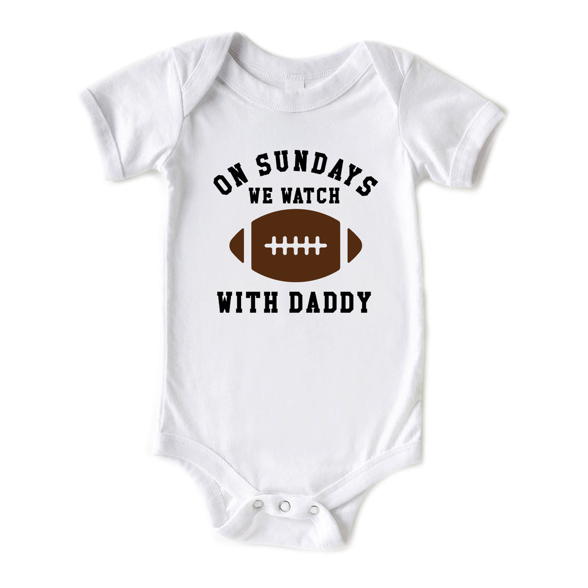 On Sundays We Watch Football with Daddy Onesies® Brand
