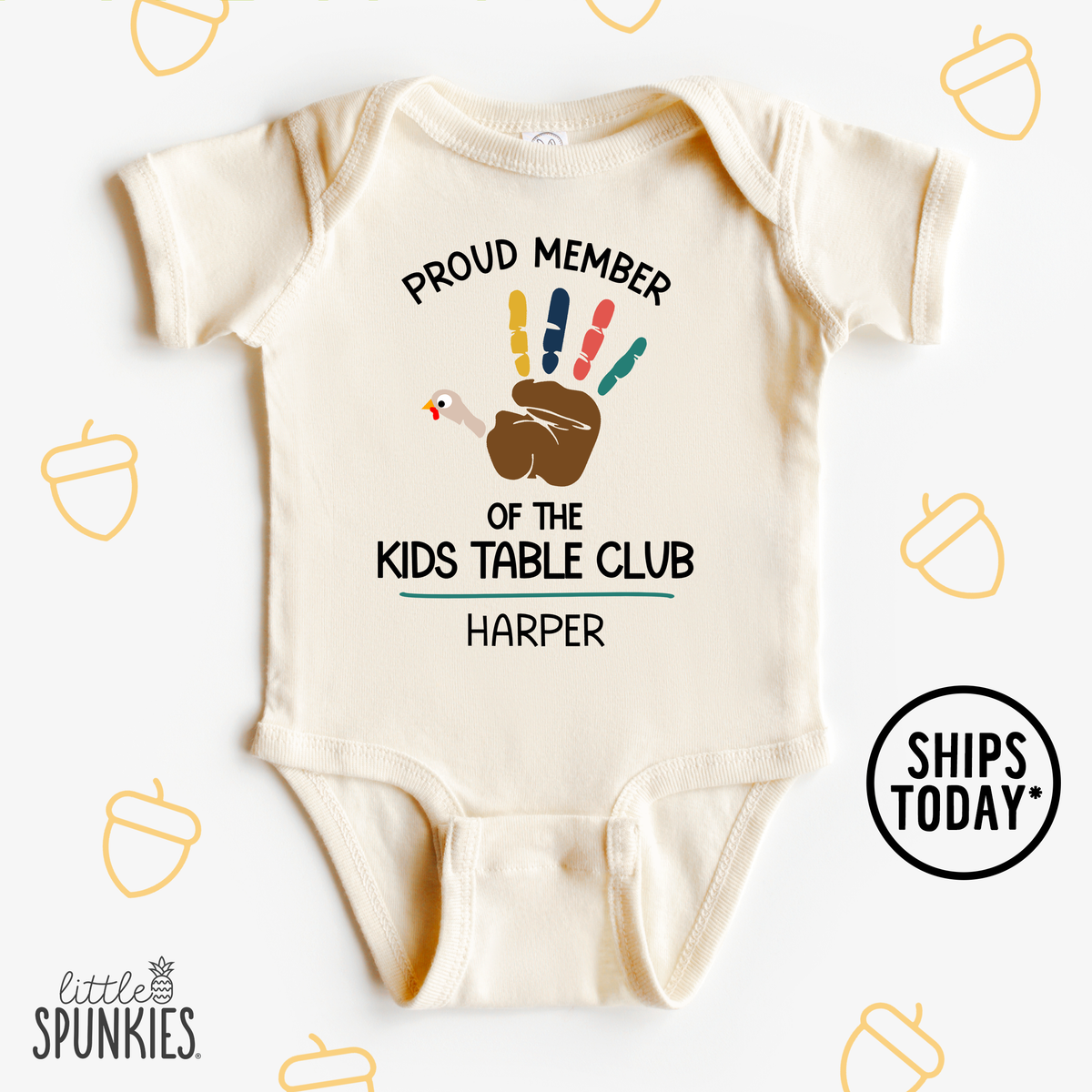 Proud Member of the Kids Table Club Natural Onesies® Brand