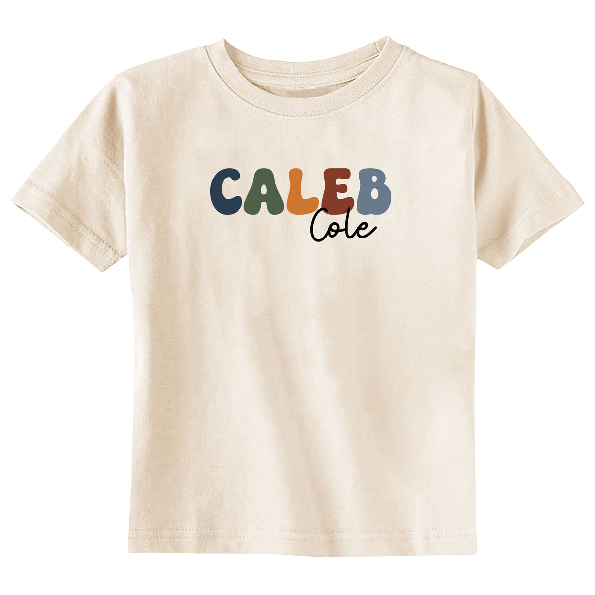 Retro Boy Name Natural T-Shirt