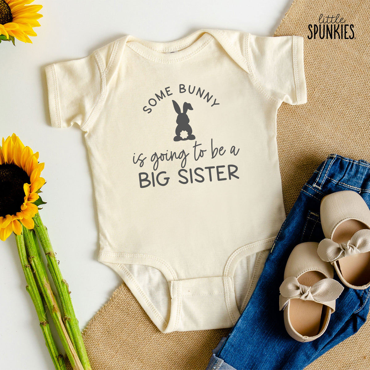 Some Bunny is Going to Be a Big Sister Natural Onesies® Brand