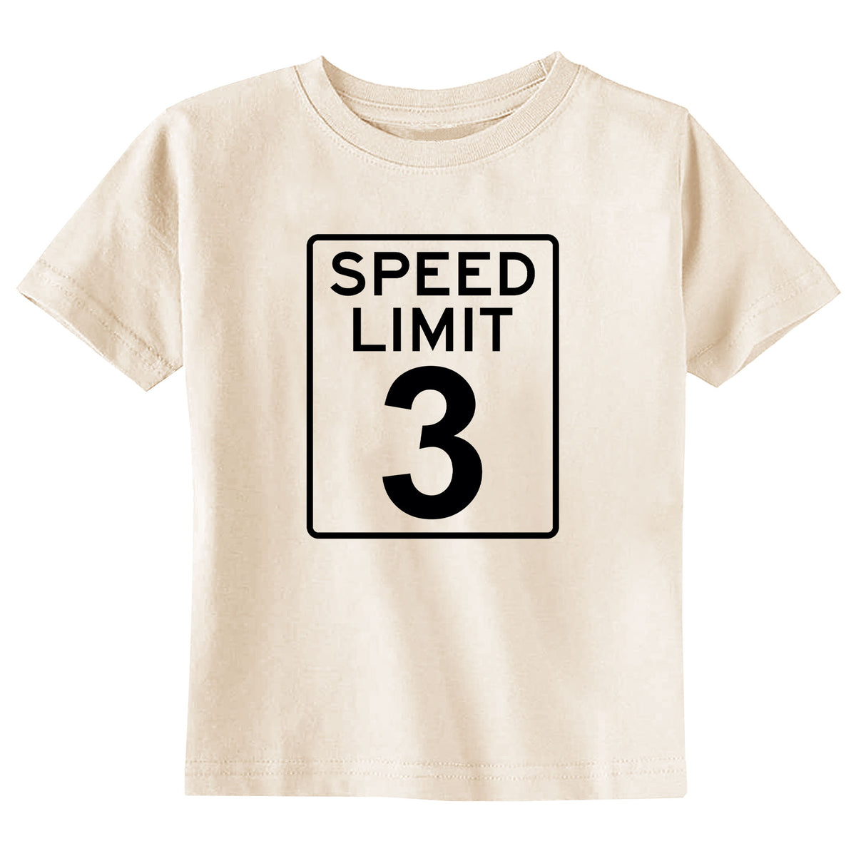 Speed Limit 3 Natural T-Shirt