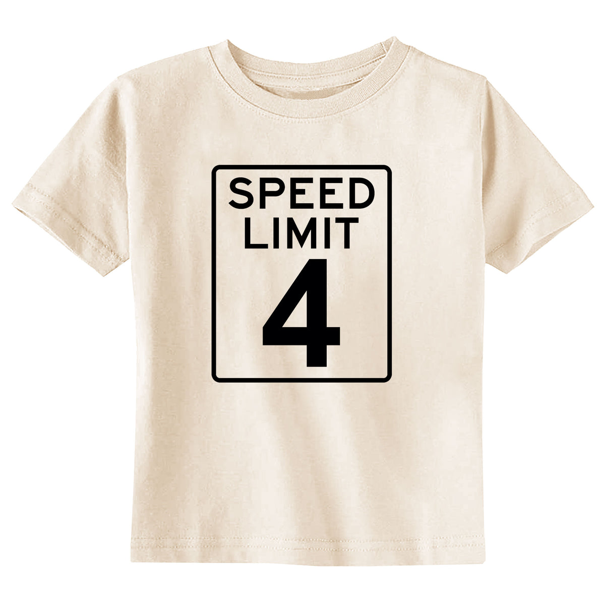 Speed Limit 4 Natural T-Shirt