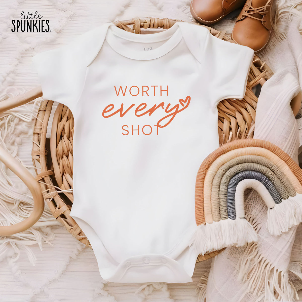 Worth Every Shot Onesies® Brand