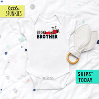 Big Brother Announcement Airplane Cute Baby Onesie