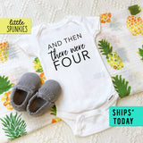 And Then There Were Four Pregnancy Announcement Onesie