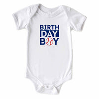 BIRTH DAY BOY Baseball Sports Themed Baby Onesie