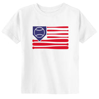 Baseball Flag Fun Sports Toddler & Youth Baseball T-Shirt