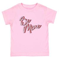 Be Mine Retro Valentine's Day Girl Toddler Shirt