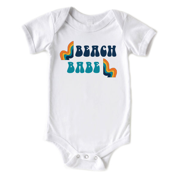 Beach Babe BLUE Summer Baby Beach Onesie