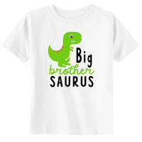 Big Brother Saurus Green Dinosaur Boy Toddler & Youth T-Shirt