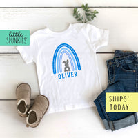 Personalized Boy Easter Rainbow Toddler & Youth T-Shirt