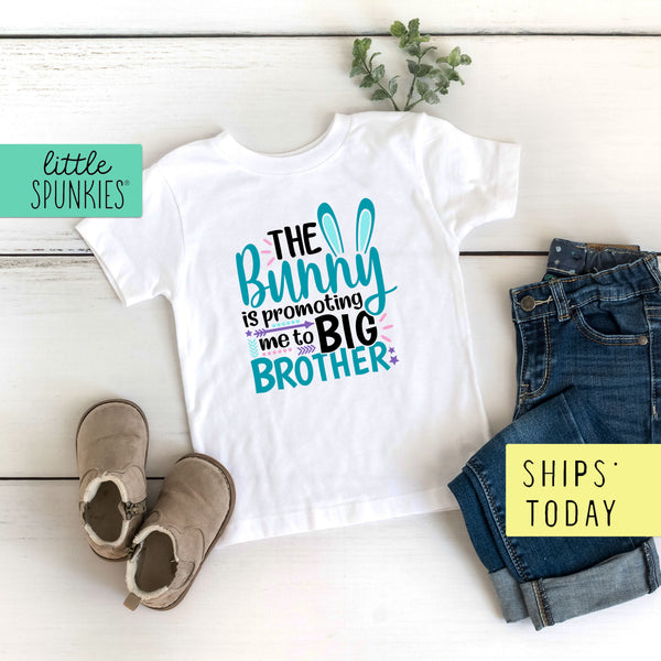 The Bunny Promoted Me to Big Brother Cute Toddler & Youth Girl Easter T-Shirt