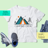 Camping Crew Toddler Youth Summer Shirt
