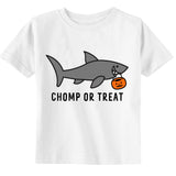 Chomp or Treat SHARK Toddler Youth Halloween Kids Shirt