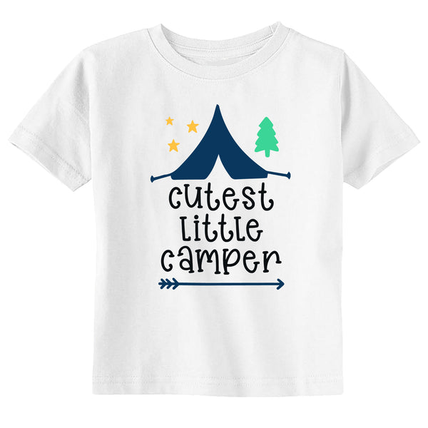 Cutest Little Camper Toddler Youth Summer Shirt