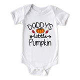 Daddy's Little Pumpkin Halloween Cute Fall Baby Unisex Onesie