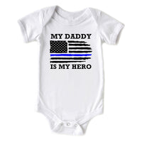 Daddy is My Hero Police Father's Day Baby Onesie