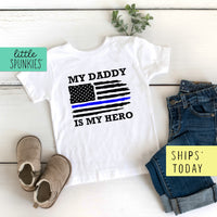 Daddy is My Hero Police Father's Day Toddler & Youth T-Shirt