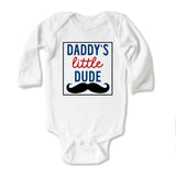 Daddy's Little Dude Father's Day Baby Onesie