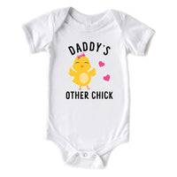 Daddy's Other Chick Father's Day Baby Girl Onesie