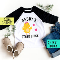 Daddy's Other Chick Father's Day Raglan Tee
