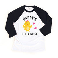 Daddy's Other Chick Father's Day Raglan Tee