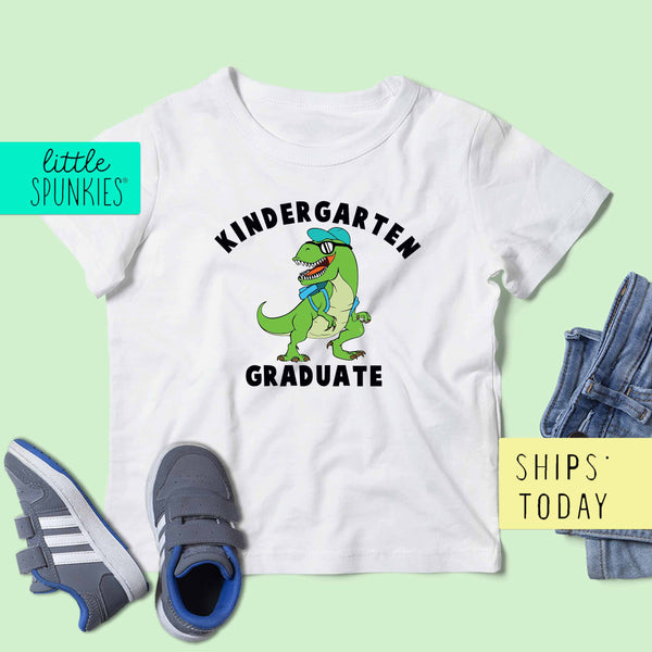 Dino Kindergarten Graduate Toddler Youth School Graduation Unisex T-Shirt