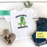 Dino Preschool Graduate Toddler Youth School Graduation Unisex T-Shirt