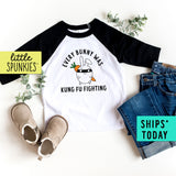Every Bunny Was Kung Fu Fighting Toddler Easter Raglan